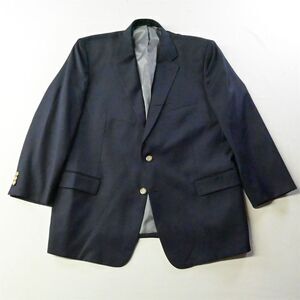 Lindley Bespoke 48R Navy Blue Gold Button 100% Wool Blazer Sport Coat Jacket‎